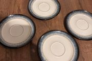 Denby blue saucers 4 in total