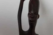 African Genuine Besmo Wooden Hand Carved Tribal Folk Art Figurine