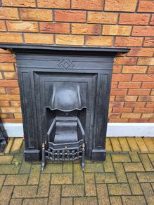 Cast iron fireplace