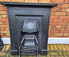 Cast iron fireplace