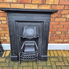 Cast iron fireplace