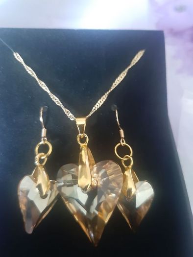 Swarovski Element Pendant and Earrings