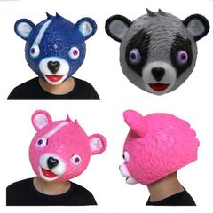 Fortnite Mask Bear Cuddle Team Leader Latex Mask Game Cosplay Halloween Trick Fort Nite Night Fortnight Video Game