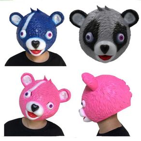 Fortnite Mask Bear Cuddle Team Leader Latex Mask Game Cosplay Halloween Trick Fort Nite Night Fortnight Video Game