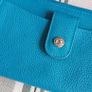 New Osprey of London Teal Leather Wrislet Purse/Wallet Image 4