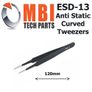 ESD Safe Anti-Static Stainless Steel Tweezers Electronic Repair Precision Tools ESD-13 Image 3