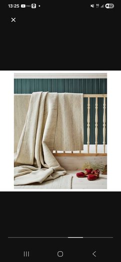 Flatwoven Rug Beige 195cm x 80cm