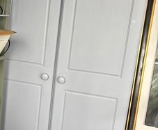 Solid Pine Painted Wardrobe