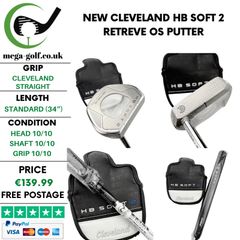 New Cleveland HB Soft 2 Retreve OS Putter / 34