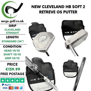 New Cleveland HB Soft 2 Retreve OS Putter / 34