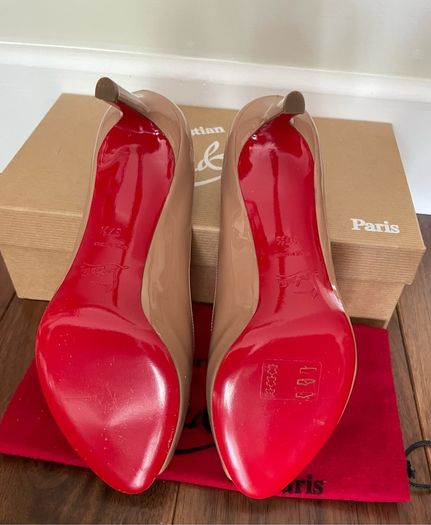 Christian Louboutin Nude Patent Heels