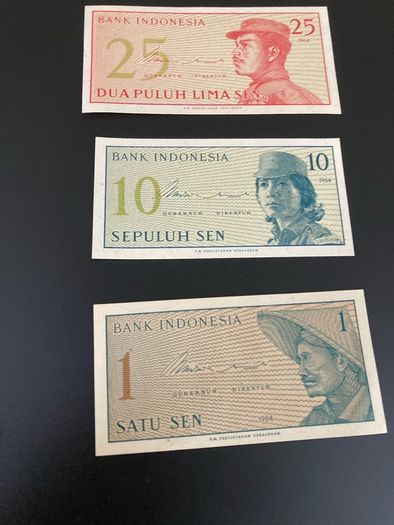 Indonesia banknotes uncirculated