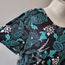 Enmain teal & black top, Size 20-22 Image 2