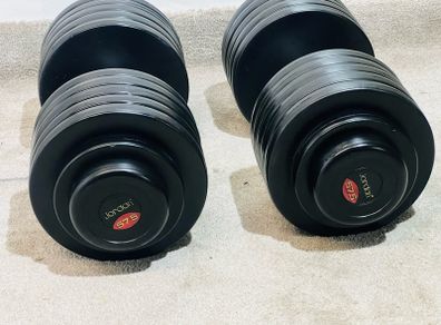 2 X 57.5 Kg Jordan Branded Dumbbells   115kg Total