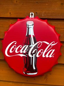 Coca Cola metal wall bottle cap