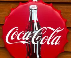 Coca Cola metal wall bottle cap