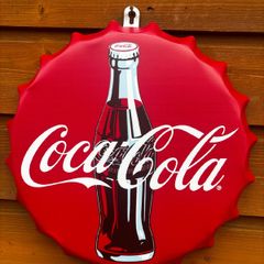 Coca Cola metal wall bottle cap