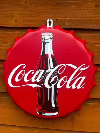 Coca Cola metal wall bottle cap