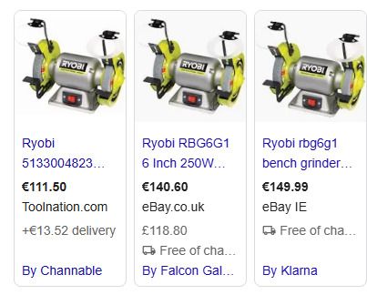 Ryobi 150mm Bench Grinder