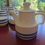 Vintage Blue & White Carrigaline Pottery Set Image 4