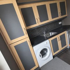 Utility room  cabinets and work top