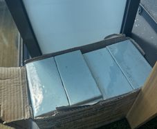 Light blue rectangular tiles