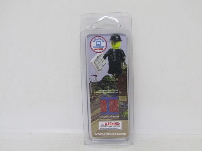 Lego Brick Loot Exclusive Custom Printed The Conductor New Exclusive Mail Away Only Minifigure  RARE AND HARD TO FIND