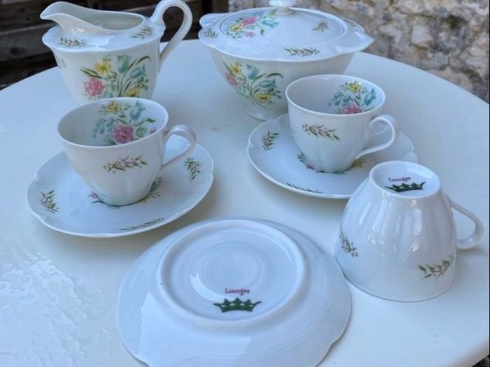 cups  & saucer  Limoges porcelain
