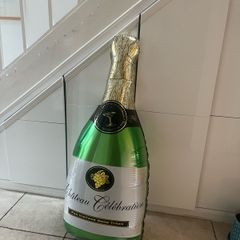 Large champagne bottle balloon