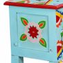 Console Table Solid Mango Wood Blue Hand Painted Image 3