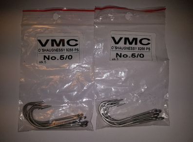 New - Original VMC O'Shaughnessy 9255 PS Saltwater Hooks Size 5/0