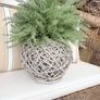 New 58cm high bespoke indoor/outdoor rustic rattan planter with faux tree Image 5
