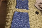 fab blue skirt and top