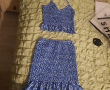 fab blue skirt and top