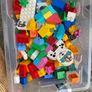 Box of Lego. 4 Figures and 4 Small Base Plates Image 7