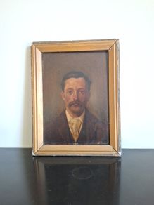 original victorian oil portrait signed