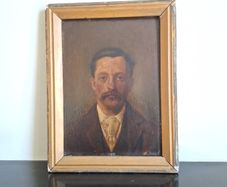 original victorian oil portrait signed