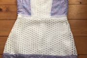Boohoo Purple &amp; White Dress