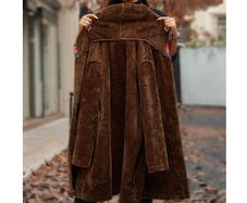 Free Postage! BNWT Boho Style Coat with a Hood & Soft Fur on the inside size 20