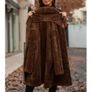 BNWT Boho Style Coat with a Hood & Soft Fur on the inside size 20 Image 5