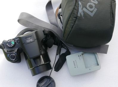 Canon PowerShot SX540 HS Bridge Camera 20MP 50x Optical Zoom Y2K Style Compact Photography Superzoom with Bag and Charger, SD 16Gb