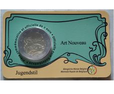 Belgium 2 Euro Brilliant Uncirculated Coin 2023 - Art Nouveau - 2 Euro Commemorative Coin