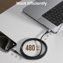 INIU USB C Charger Cable, 2m Type C Cable Fast Charging, Braided USB A to USB-C Phone Charger Cable USBC for iPhone 17 16 15 Pro Max, Samsung Galaxy S25 S24 Ultra, Pixel 10, iPad Air Switch Steam etc. Image 5