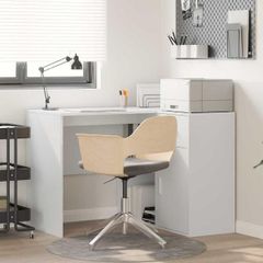 Corner Desk with Drawer White 102 x 50 x 75 cm