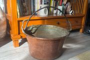 Antique Copper Log Bucket