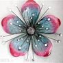 Decorative metallic flower with light reflecting effect Image 2