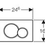 GEBERIT Sigma 01 115.770.11.5 Flush-Mounted Flush White Image 3