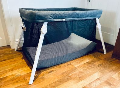 Lightweight & Compact Travel Cot & Bassinet - Guava Lotus