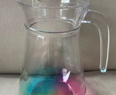 Glass water jug