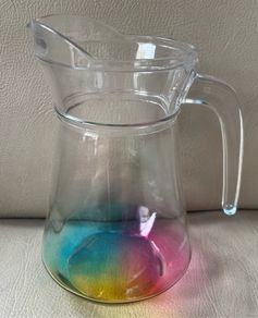 Glass water jug